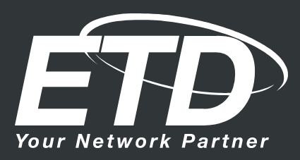ETD logo black background